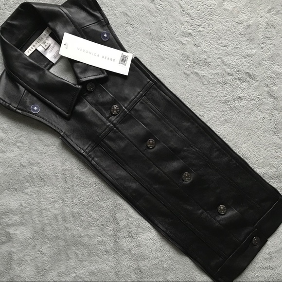 veronica beard leather dickey